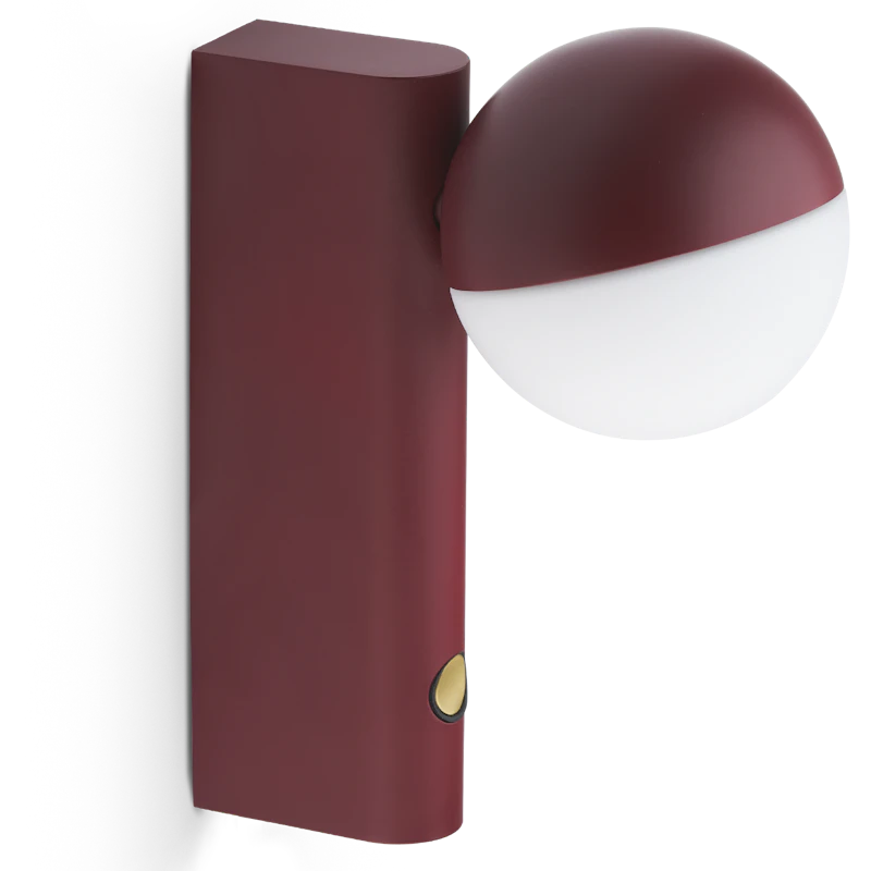 Balancer Mini Wall Lamp, Cherry Red