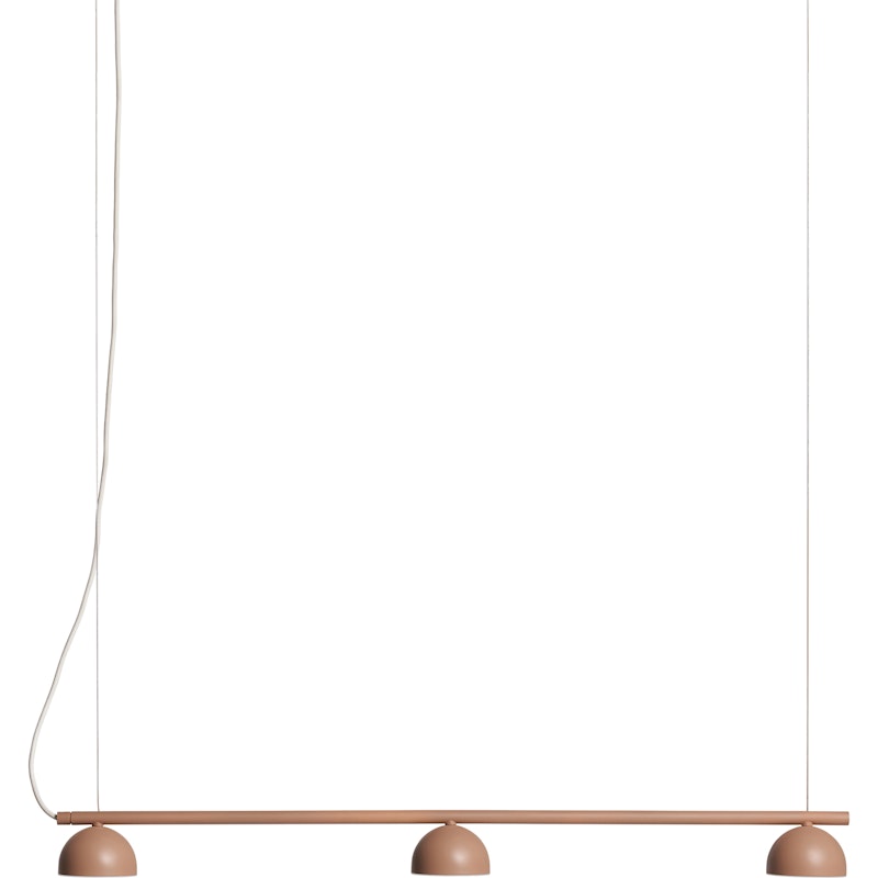 Blush Rail 3 Pendant, Warm Beige