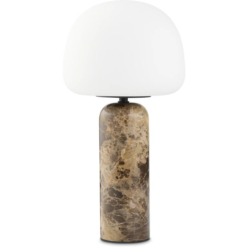 Kin Table Lamp Brown Marble 40 cm
