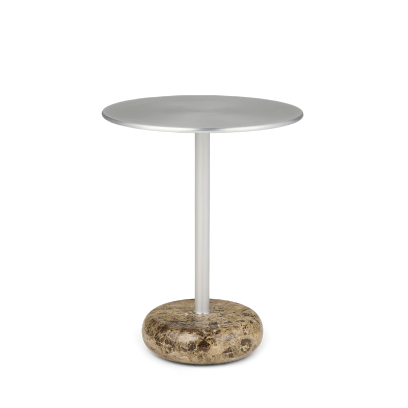 Ton Side Table Small Brown Marble