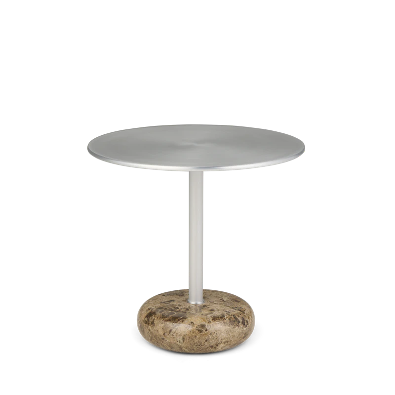 Ton Side Table Large Brown Marble