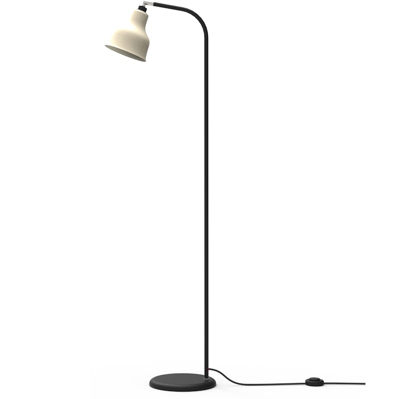 Avra Floor Lamp, Black / Creme