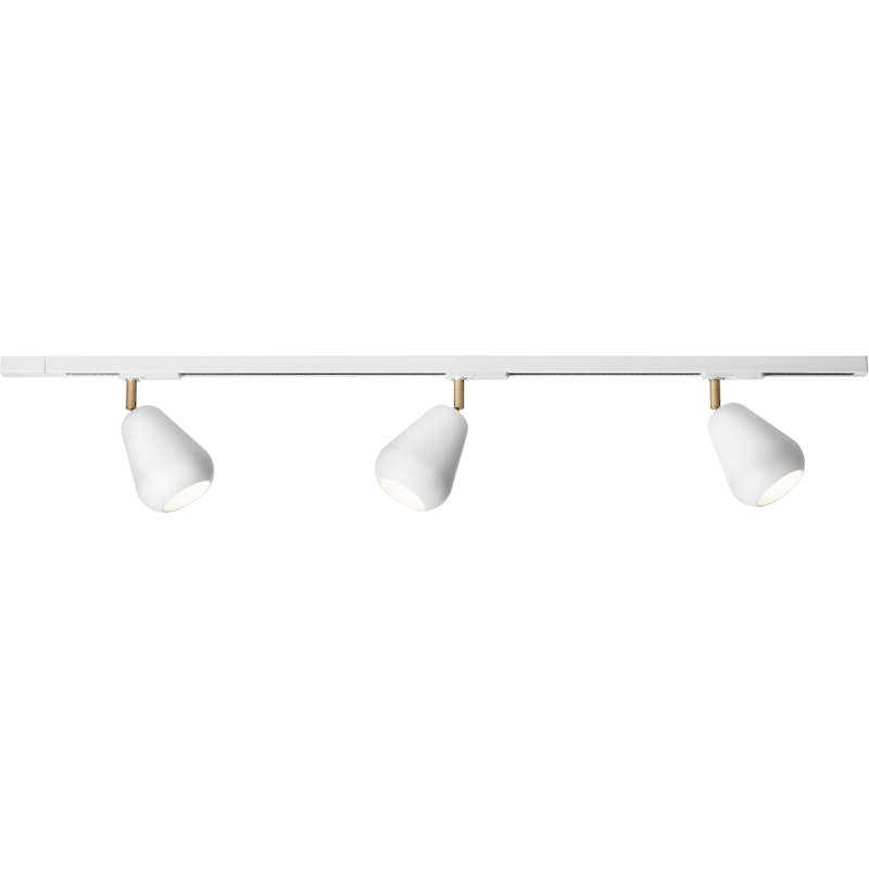 Anoli Spot Track 3 Spotlight, White / Nordic Gold