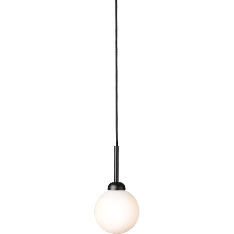 Apiales 1 Pendant 120 mm, Satin Black / Opal