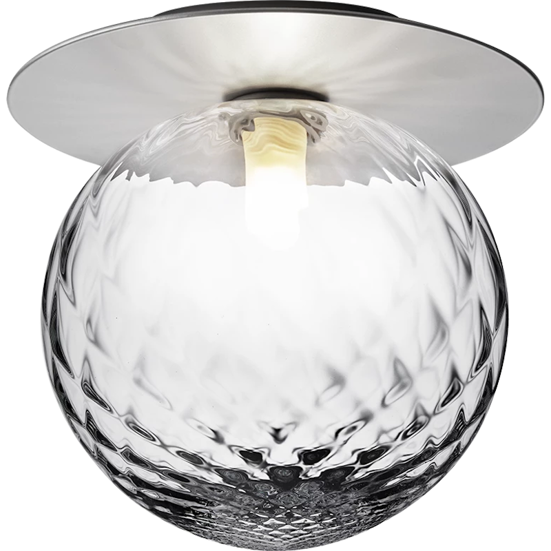 Liila 1 Wall/Ceiling Lamp 255 mm, Light Silver / Clear