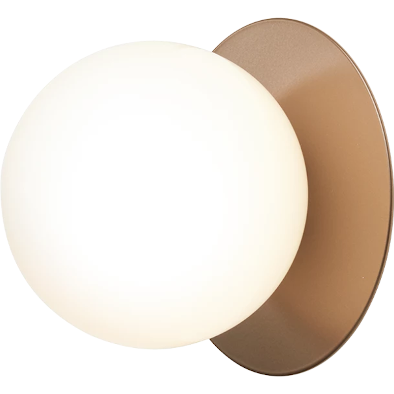 Liila 1 Wall/Ceiling Lamp 165 mm, Dark Bronze / Opal