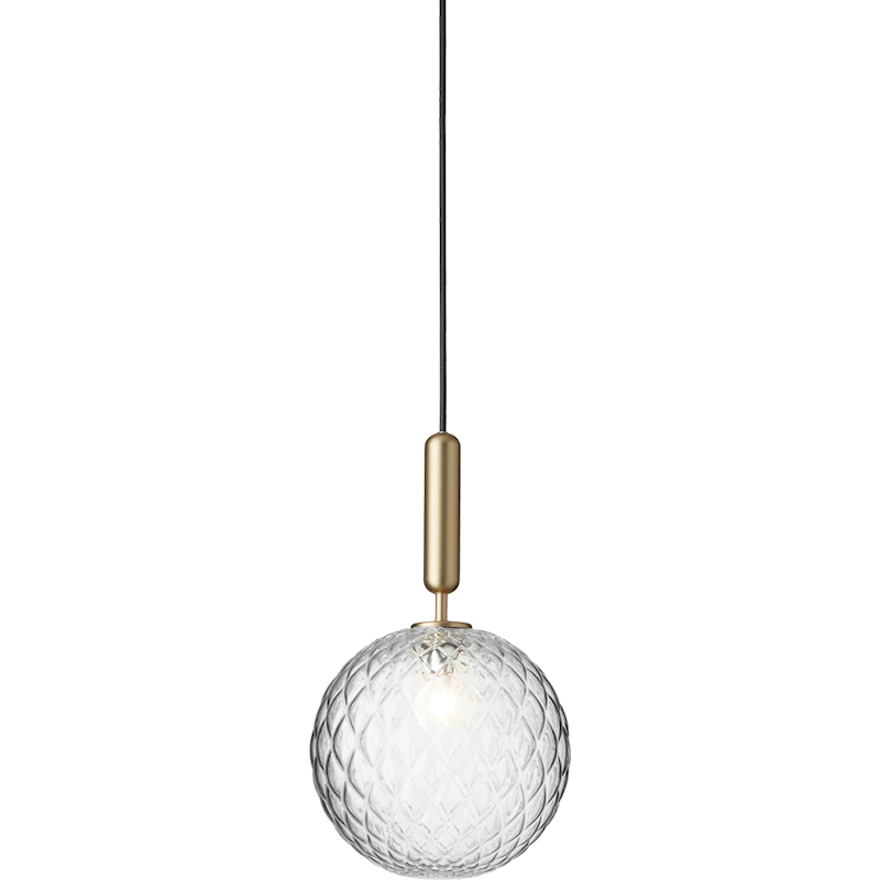 Miira 1 Pendant 200 mm, Brass / Clear