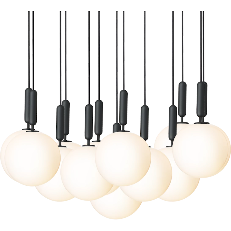 Miira 13 Chandelier 980 mm, Rock Grey / Opal