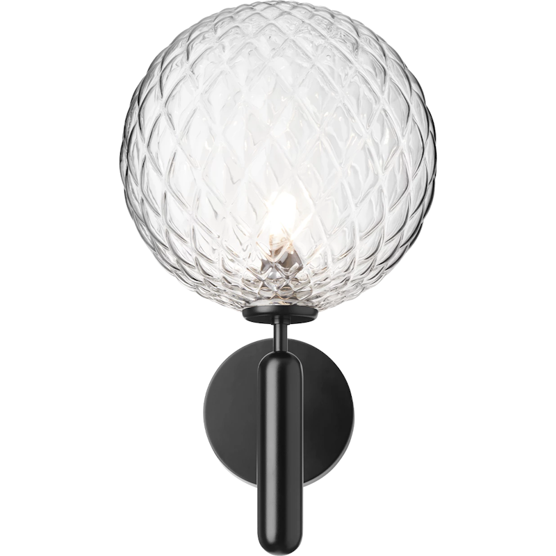 Miira Wall Lamp Outdoor, Black / Clear