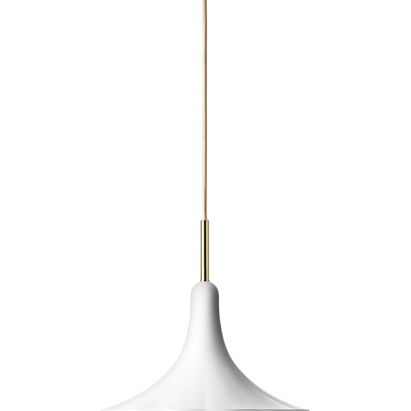 Petalii 1 Pendant 280 mm, White / Brass