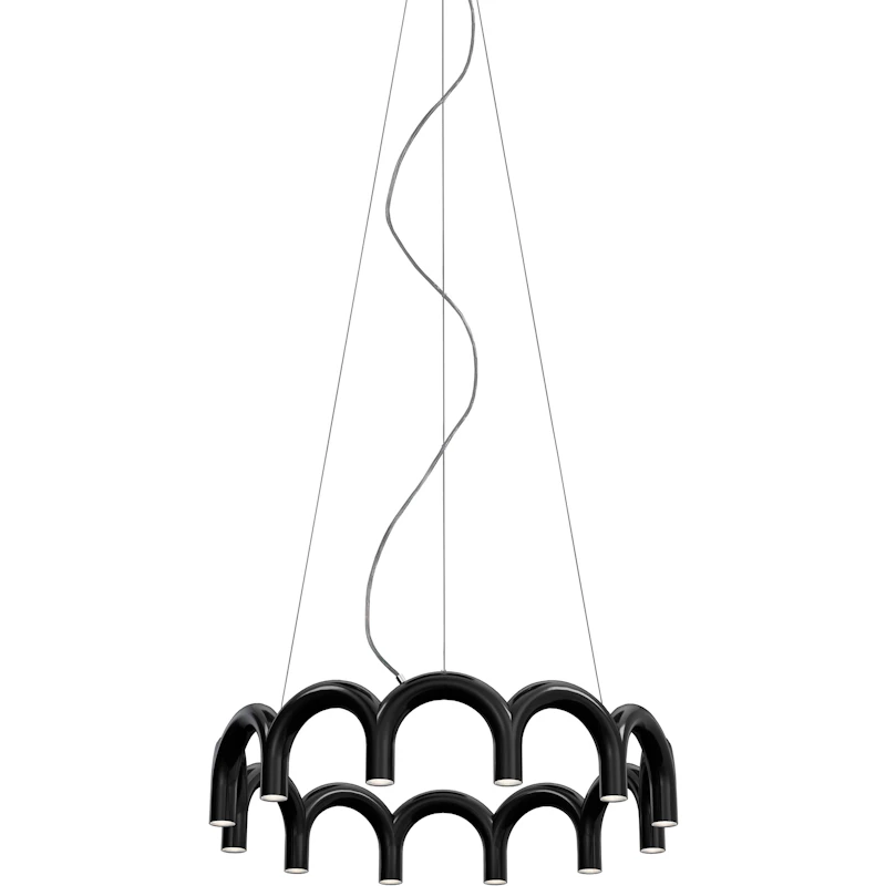 Arch Circle 98 Pendant, Black