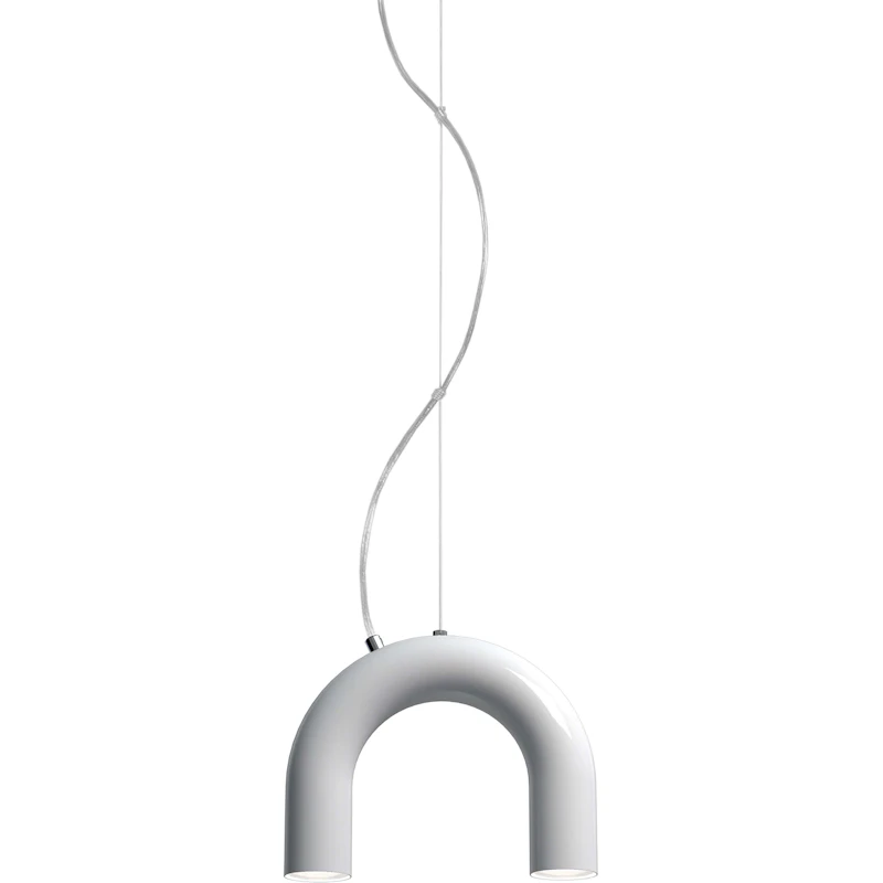 Arch Single Pendant, White