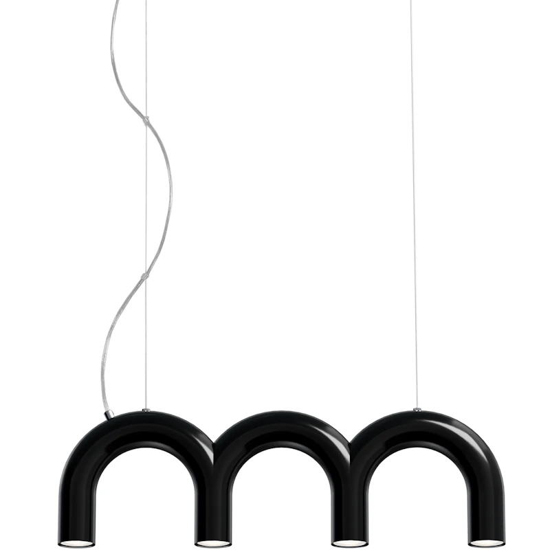 Arch Triplette Pendant, Black