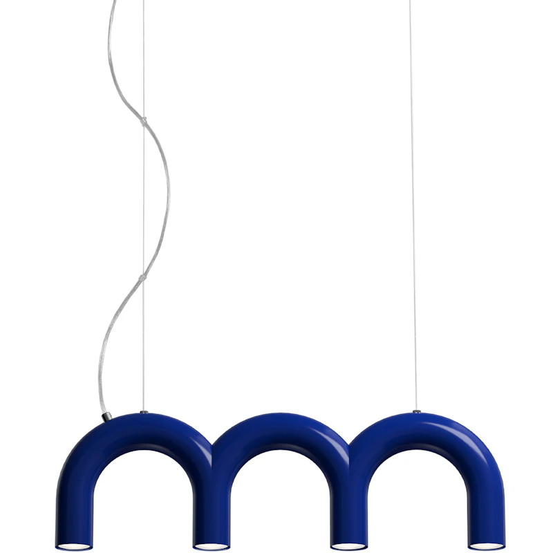 Arch Triplette Pendant, Blue