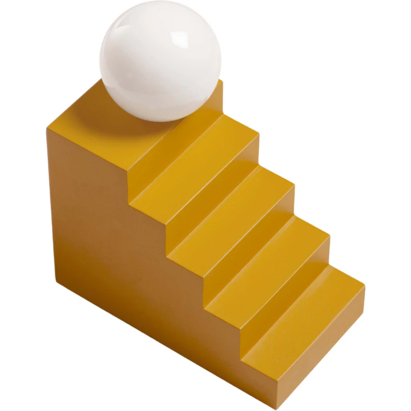 Stair Table Lamp, Yellow