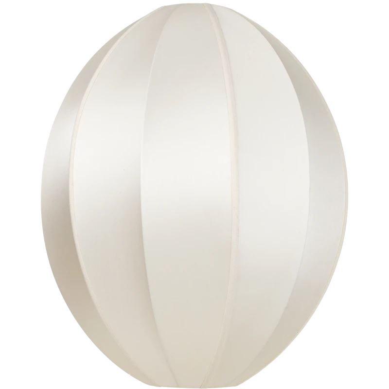 Indochina Lampshade Oval Large, Off-white