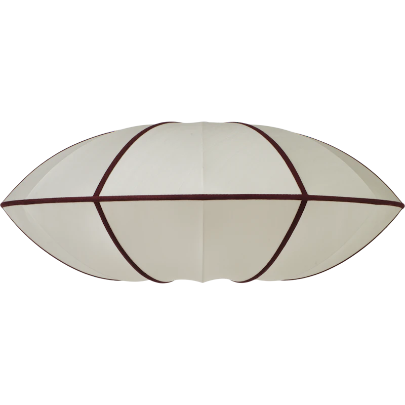 Indochina Lampshade UFO, Off-white / Bordeaux