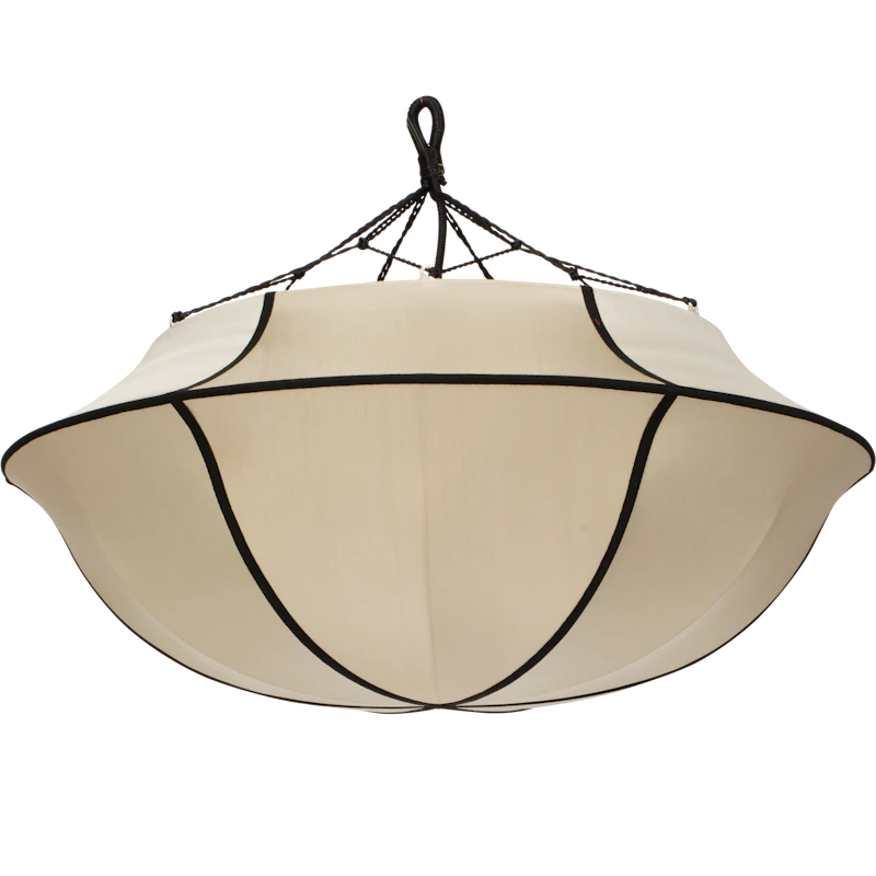 Indochina Lampshade Umbrella, Classic / Black