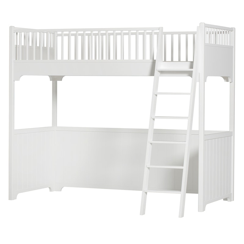 Seaside Loft Bed 90x200cm, White