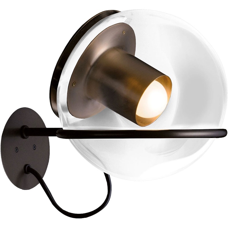 The Globe 727 Wall Lamp, Satin Gold / Anodised Bronze