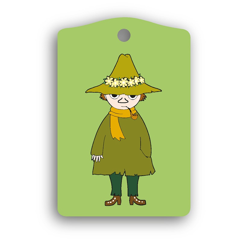 Moomin Luggage Tag Snufkin, Green