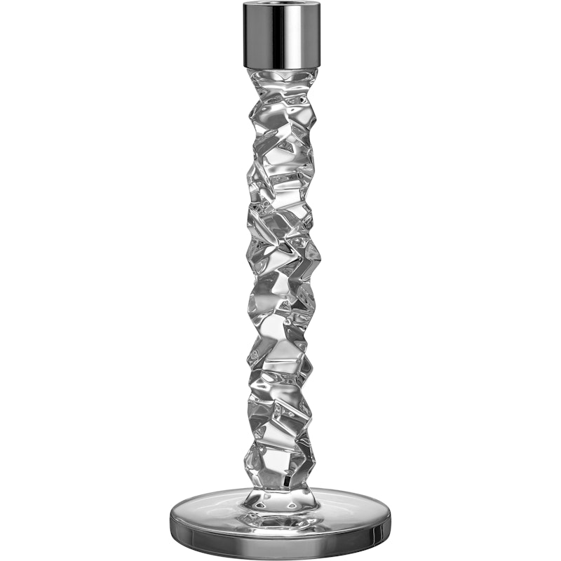 Carat Candle Holder H 24,2 cm, 2 pcs, Stainless steel