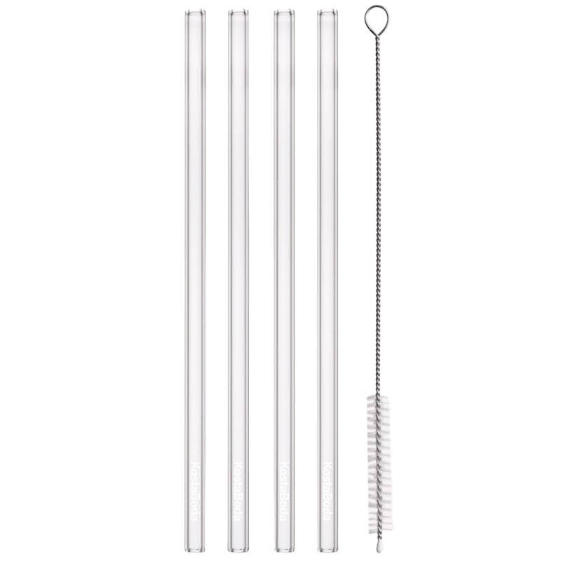 Viva Straws 4-pack, Glass