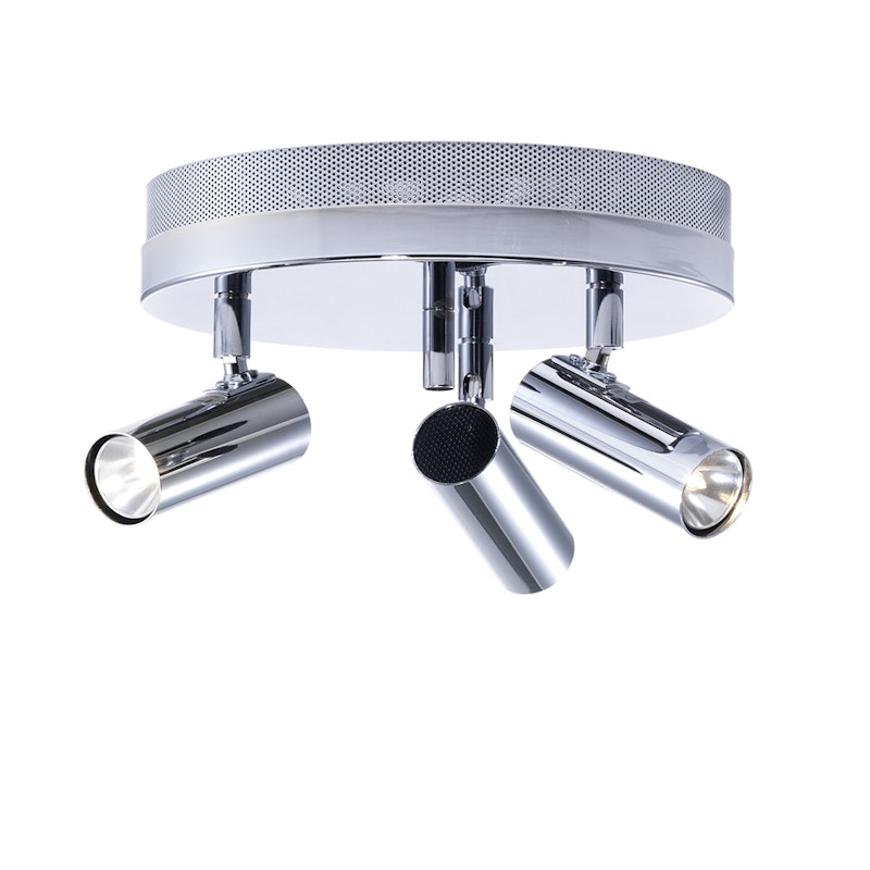 Puck 3 Ceiling Lamp, Chrome