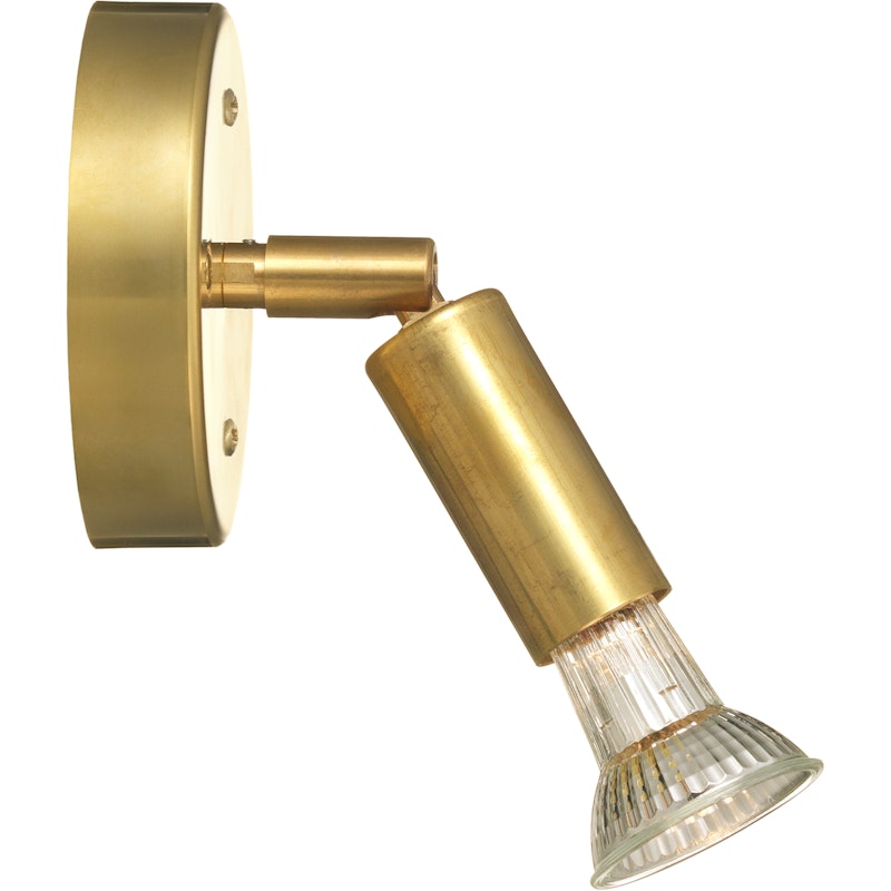 Star 1 Wall Lamp, Raw brass