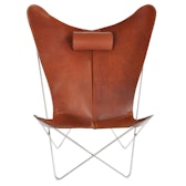 Trifolium Bat Chair Steel Frame Leather Black RoyalDesign