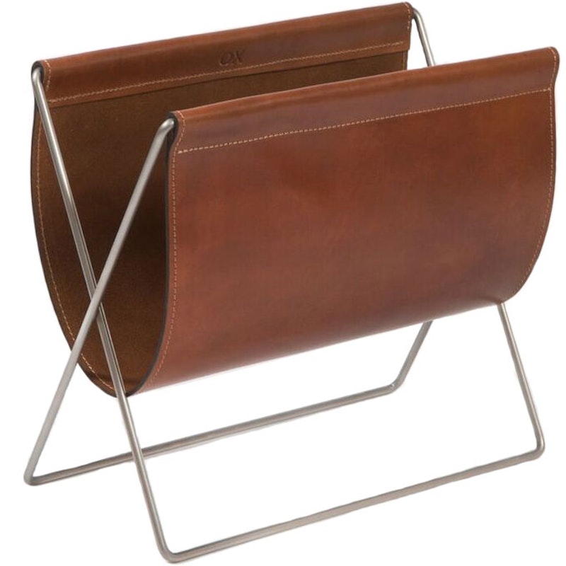 Maggiz Magazine Holder, Cognac