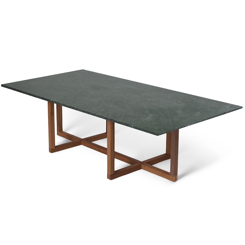 Ninety Coffee Table 120x60x40 cm, Smoked Oak/Green Indio