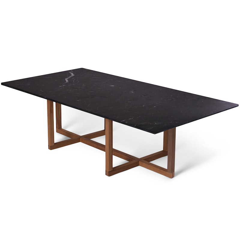 Ninety Coffee Table 120x60x40 cm, Smoked Oak/Nero Marquina