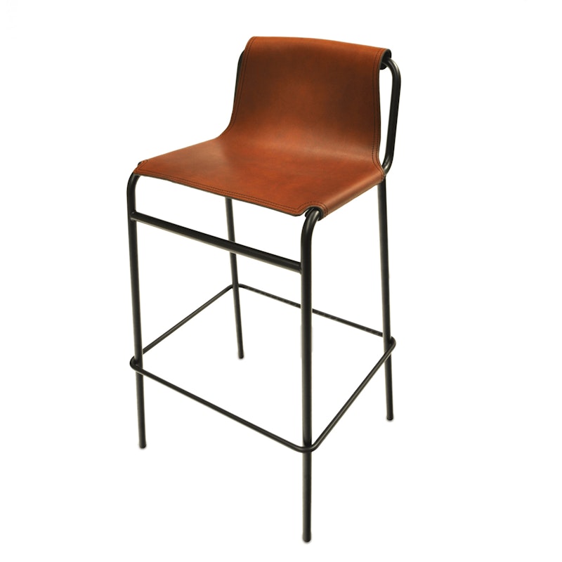 September Bar Stool Cognac Leather RoyalDesign