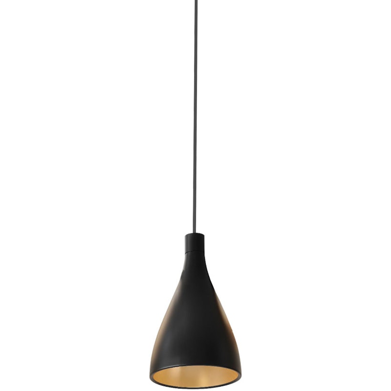 Swell Pendant 20 cm, Black / Brass