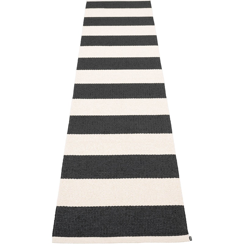 Bob Rug 70x300 cm, Black / Vanilla