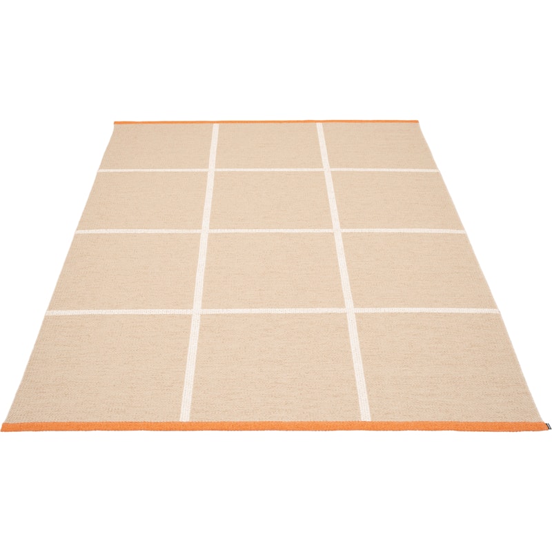 Criss Plastic Rug Beige / Vanilla / Pale Orange, 180x260 cm