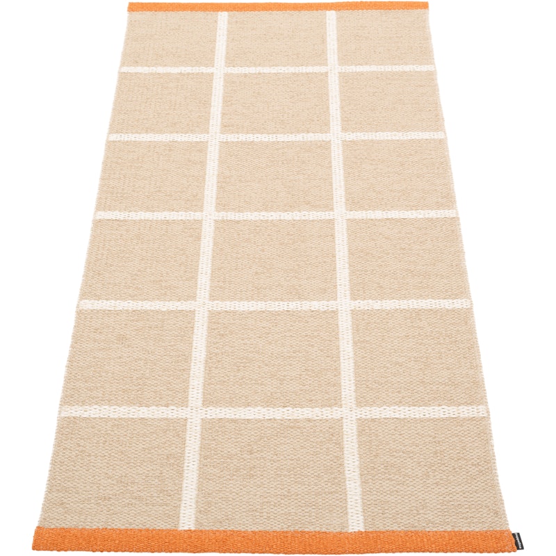 Criss Plastic Rug Beige / Vanilla / Pale Orange, 70x150 cm