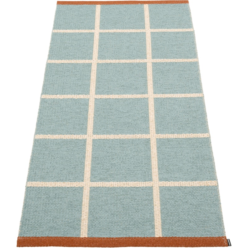 Criss Plastic Rug Haze / Cream / Rust, 70x150 cm