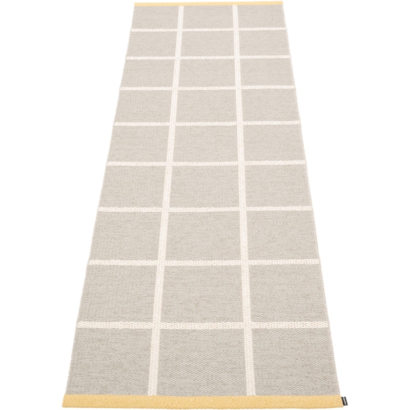 Criss Plastic Rug Linen / Vanilla / Pale Yellow, 70x225 cm