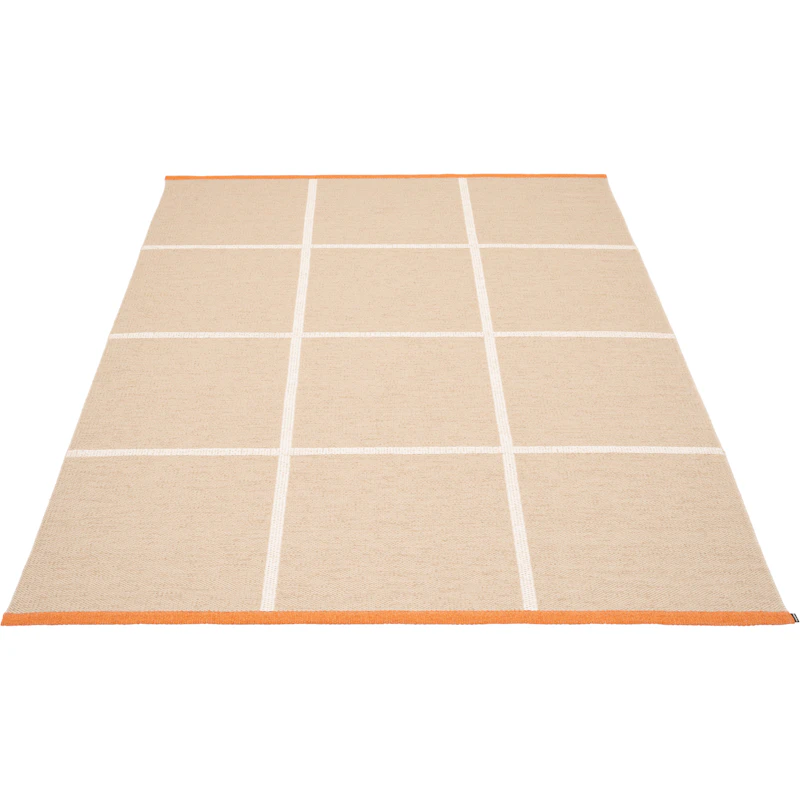 Criss Plastic Rug Beige / Vanilla / Pale Orange, 180x260 cm