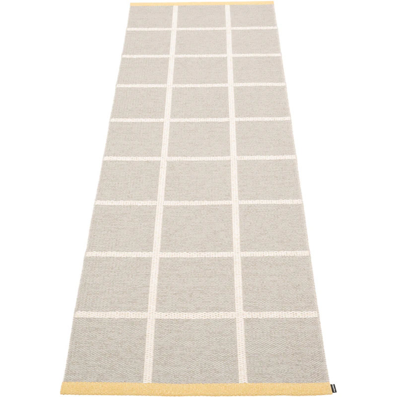Criss Plastic Rug Linen / Vanilla / Pale Yellow, 70x225 cm