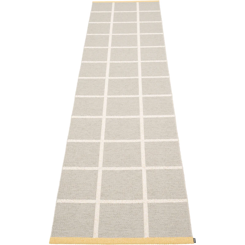 Criss Plastic Rug Linen / Vanilla / Pale Yellow, 70x300 cm