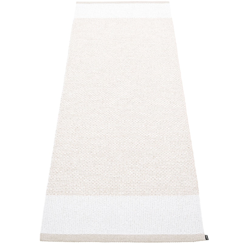 Edit Rug Fossil / White / White Metallic, 85x260 cm