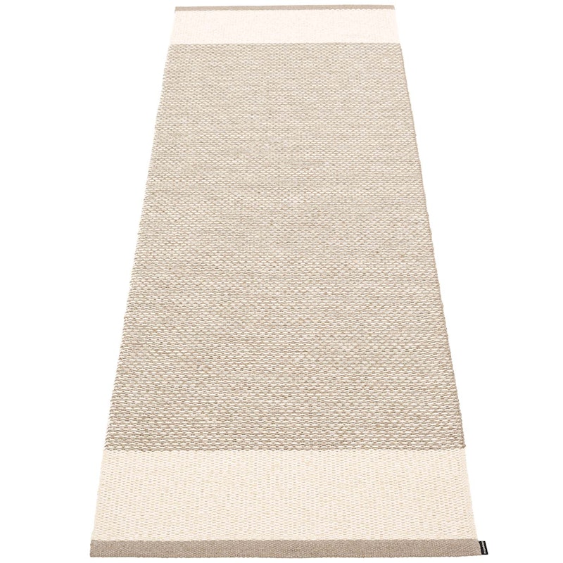 Edit Rug Mud / Vanilla / Linen Metallic, 70x200 cm