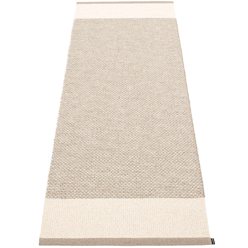 Edit Rug Mud / Vanilla / Linen Metallic, 85x260 cm