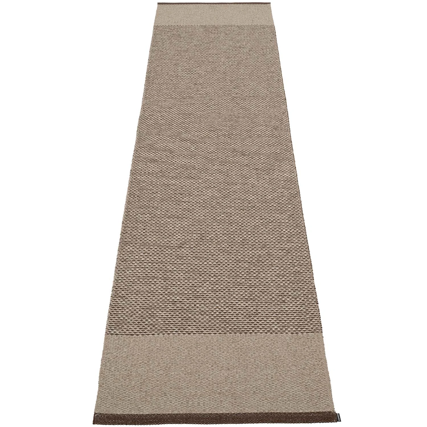 Edit Rug Dark Brown / Dark Linen / Linen Metallic, 70x300 cm ...
