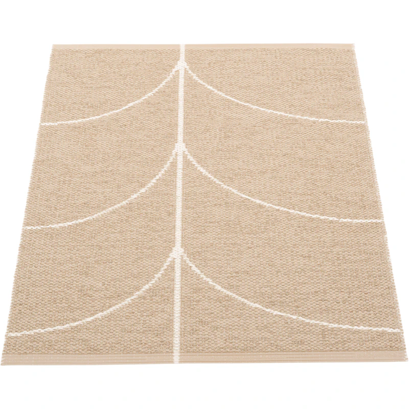 Leif Plastic Rug Light Nougat / Vanilla, 70x90 cm