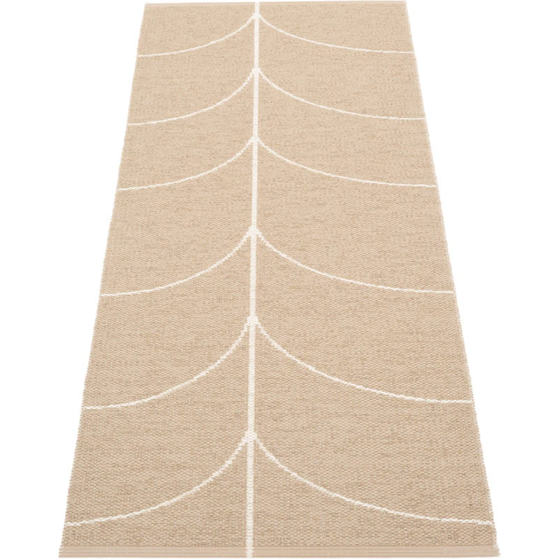 Leif Plastic Rug Light Nougat / Vanilla, 70x180 cm