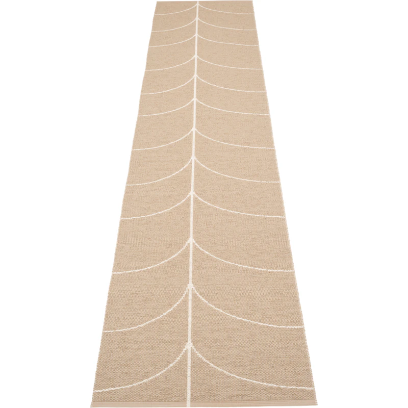 Leif Plastic Rug Light Nougat / Vanilla, 70x360 cm